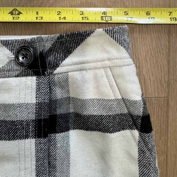 LOFT Plaid Wool Mini Skirt - Picture 4 of 5